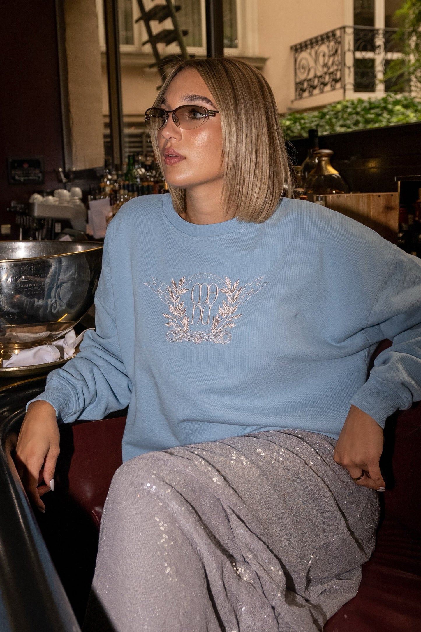 CREWNECK BABY BLUE